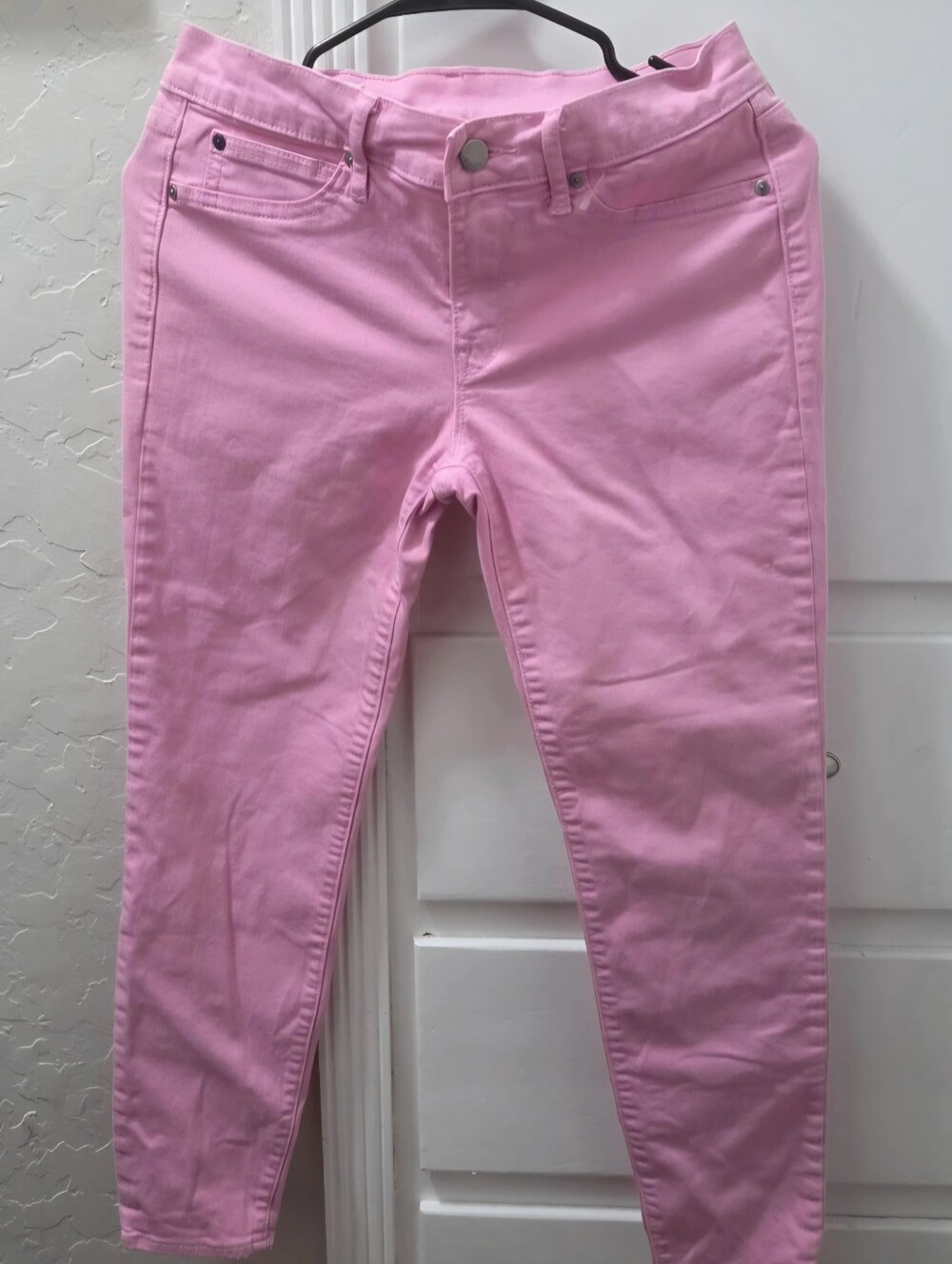 Women's Pink Skinny Stretch Jeans